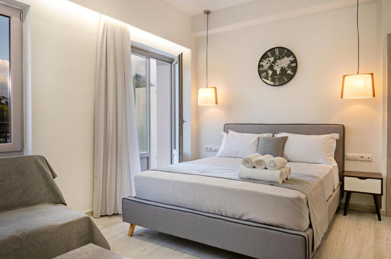 White&Gray Apartment Ретимно Экстерьер фото